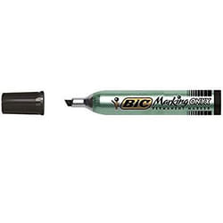 BIC Marking ONYX 1591 marqueur indélébile Pointe biseautée Noir 12 pièce(s)