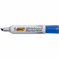 BIC Velleda 1781, 12 pièce(s), Bleu, Pointe biseautée, Bleu, Blanc, Métal, Rectangle