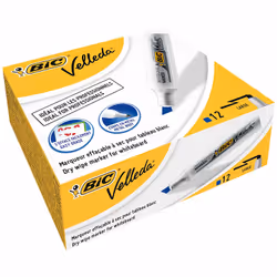 BIC Velleda 1781 marqueur 12 pièce(s) Pointe biseautée Bleu
