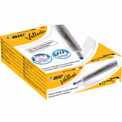 BIC Velleda 1791 marqueur 12 pièce(s) Pointe biseautée Bleu