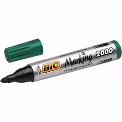 BIC Marking 2000, Vert, Pointe ogive, Vert, Argent, 1,7 mm, Carton, Tissu, Verre, Métal, Papier, Plastique, Encre à base d'al ...