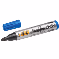 BIC 8209143, Bleu, Pointe ogive, Bleu, Argent, 1,7 mm, Carton, Métal, Papier, Plastique, Encre à base d'alcool