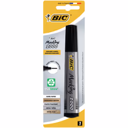 BIC Marking 2000 Ecolutions, 1 pièce(s), Noir, Pointe ogive, Noir, Gris, Tube, 1,7 mm