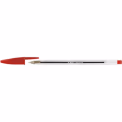 BIC Cristal Medium, Clip, Stylo à bille, Rouge, 50 pièce(s), Moyen