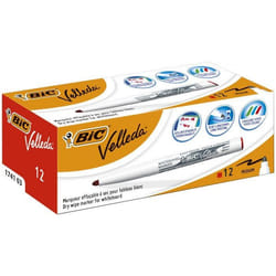 BIC 9581691 marqueur 12 pièce(s) Pointe fine Rouge