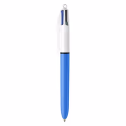 BIC 982866, Clip, Stylo à bille rétractable avec clip, Rechargeable, Noir, Bleu, Vert, Rouge, 12 pièce(s), Moyen