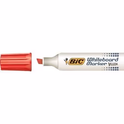 BIC Velleda 1781, 12 pièce(s), Rouge, Pointe biseautée, Rouge, Blanc, 3,4 mm, 5,5 mm