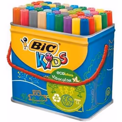 BIC Kids Visacolor XL, Bold, Multicolore, Pointe ogive, 4,5 mm, 1,3 mm, Multicolore