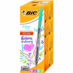 BIC Cristal large, Clip, Stylo à bille, Bleu, Vert, Rose, Violet, 20 pièce(s)