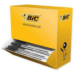 BIC Cristal Medium Noir Stylo à bille Moyen 100 pièce(s)