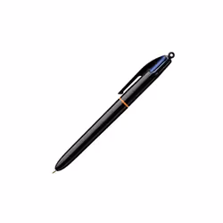 Stylo à bille rétractable 4 couleurs PRO Noir