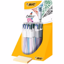 BIC 4 Colours Shine, Multicolore, 20 pièce(s), Moyen