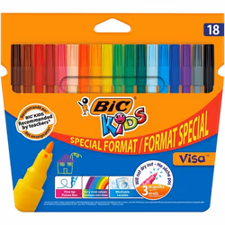 Feutres de coloriage - BIC - Kids - Pointe fine - Encre lavable - Offre spéciale x18