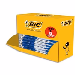 BIC Atlantis Classic, Stylo à bille rétractable avec clip, Rechargeable, Bleu, 36 pièce(s)