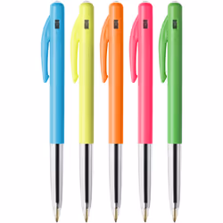 BIC 9225652 stylo à bille Bleu Stylo à bille rétractable avec clip Moyen 14 pièce(s)