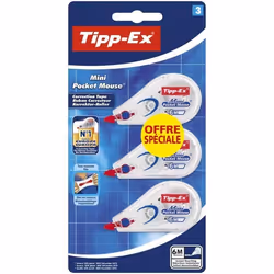 Tipp-Ex® - Ruban correcteur Tipp-Ex® Mini Pocket Mouse® - Format spécial 2 + 1 gratuit