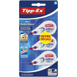 Tipp-Ex®  - Ruban correcteur  Tipp-Ex® Mini Pocket Mouse® - Format spécial 2 + 1 gratuit