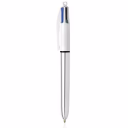 BIC 964774, Clip, Stylo à bille rétractable avec clip, Noir, Bleu, Vert, Rouge, 12 pièce(s)
