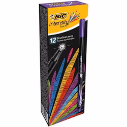 BIC fineliner Intensity, Fin, 1 couleurs, Violet, 0,4 mm, Noir, Violet, 12 pièce(s)