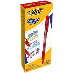 BIC Gel-ocity illusion Stylos à encre gel avec bouchon Rouge 12 pièce(s)