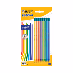 BIC Evolution Stripes Crayon 8
