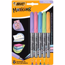 BIC 942865, Bleu, Vert, Rose, Violet, Jaune, Pointe ogive, Multicolore, Moyen, 1,8 mm, 0,8 mm