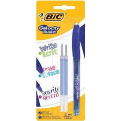 Stylo à encre gel - BIC - Gelocity Illusion - Bleu - Pointe fine - Rechargeable