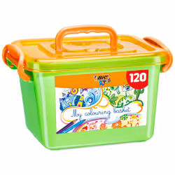 BIC 9484261, Crayon à la mine de graphite, Multicolore, Multicolore, 225 mm, Boîte en plastique, 120 pièce(s)