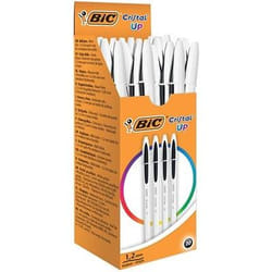 BIC Cristal Up Noir Stylo à bille Moyen 20 pièce(s)