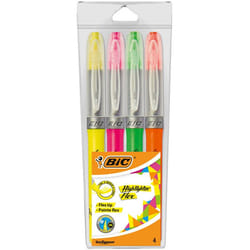 BIC 950470 marqueur 4 pièce(s) Pointe du marqueur Vert, Orange, Rose, Jaune