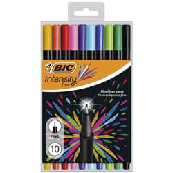BIC Intensity Stylos Feutres Pointe Fine (08 mm) - Couleurs Assorties Pochette de 10