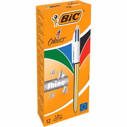 BIC 982878, Clip, Stylo à bille rétractable avec clip, Multicolore, 12 pièce(s), Moyen