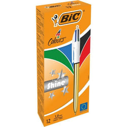 BIC 982878 stylo à bille Multicolore Stylo à bille rétractable avec clip Moyen 12 pièce(s)