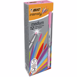 BIC 964783, Moyen, 1 couleurs, Rose, Pointe ogive, 0,8 mm, Gris, Rose