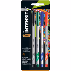 BIC 964824, Stylo à bille rétractable avec clip, 4 pièce(s)
