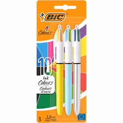 BIC 987811 stylo à bille Stylo à bille rétractable avec clip 3 pièce(s)