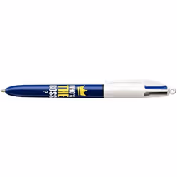 Stylo Bille 4 Couleurs - BIC - Who’s The Boss - Pointe Moyenne 1mm - Rechargeable - Mixte
