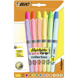 BIC 992562 Ensemble de stylos Bleu, Vert, Orange, Rose, Violet, Jaune 12 pièce(s)