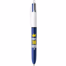 BIC 992563 stylo à bille Noir, Bleu, Vert, Rouge Stylo à bille multifonctions Moyen 12 pièce(s)