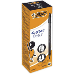 BIC Cristal Exact Noir Stylo à bille Ultra-fin 20 pièce(s)