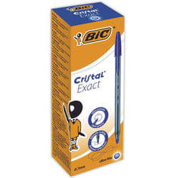 BIC Cristal Exact Bleu Stylo à bille Ultra-fin 20 pièce(s)