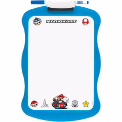 BIC 992725, Ardoise/tampon effaçable à sec pour enfants, Bleu, Blanc