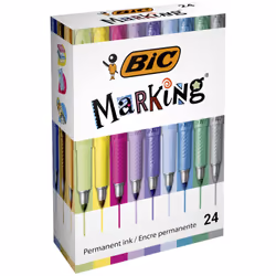 BIC 992731, Bleu, Métallique, Bleu métal, Vert métal, Rose métallique, Rose, Violet, Argent, Violet, Jaune, Pointe ogive, 1,8 ...