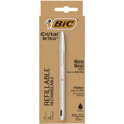 BIC Cristal Renew Noir Stylo à bille 1 pièce(s)