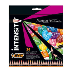 BIC Intensity Premium Noir, Bleu, Marron, Corail, Vert, Gris, Citron (couleur), Bleu clair, Vert clair, Citron vert, Orange, Rose, Violet, Violet, Blanc, Jaune 24 pièce(s)