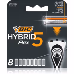 Le remplacement régulier des lames par les lames de rechange BIC FLEX5 vous garantit un rasage toujours parfait, comme avec u ...