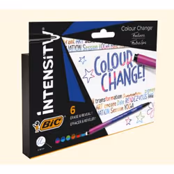 BIC Intensity Colour Change, 6 pièce(s), Multicolore, Multicolore, Rond, 0,8 mm, Fin