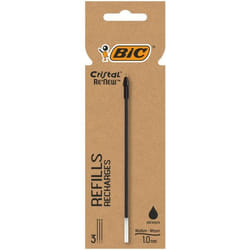 BIC 503839 recharge pour stylos Moyen Noir 3 pièce(s)