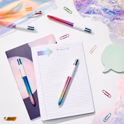 BIC 511034 stylo à bille Noir, Bleu, Vert, Rouge Stylo à bille rétractable avec clip Moyen 12 pièce(s) - Vue supplémentaire 2