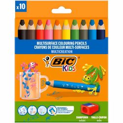BIC 515276 crayon de couleur Couleurs assorties 10 pièce(s)
